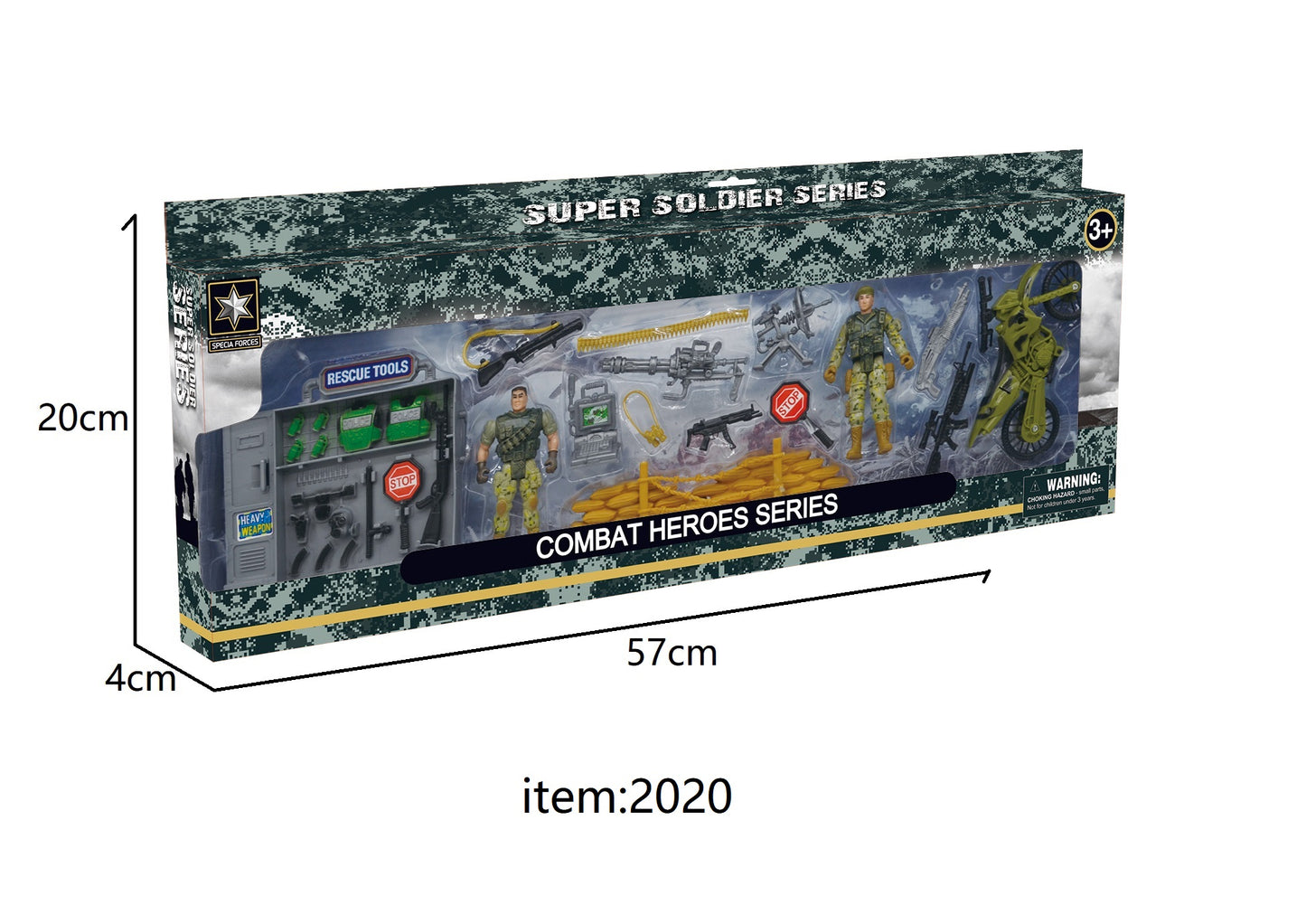 TOYBILLION Military Toy Playset with Soldiers Army Men Figures and Weapon Gear Accessories Military Combat Toys