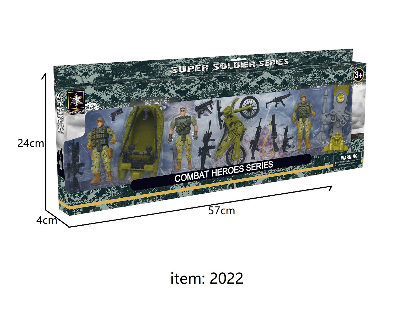 TOYBILLION Military Toy Playset with Soldiers Army Men Figures and Weapon Gear Accessories Military Combat Toys