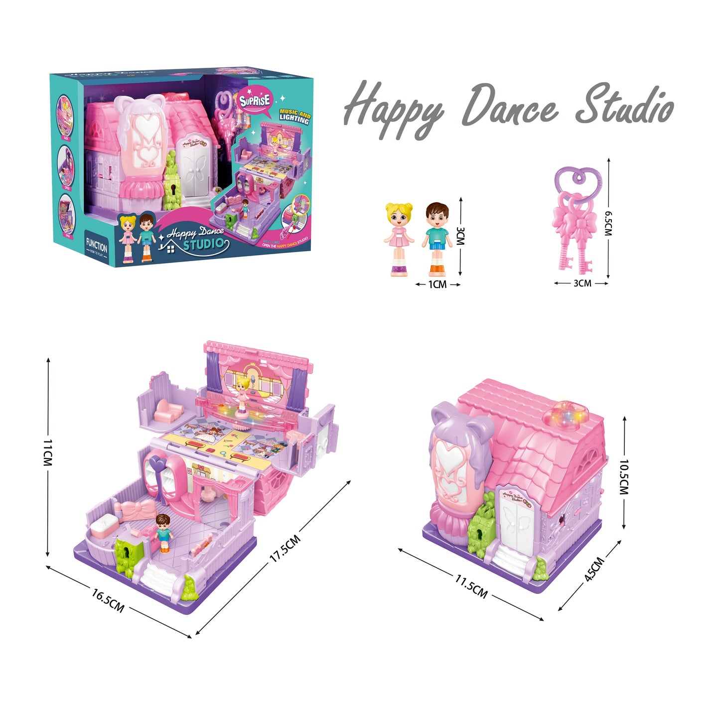 TOYBILLION Mini Dance Studio with Light & Music