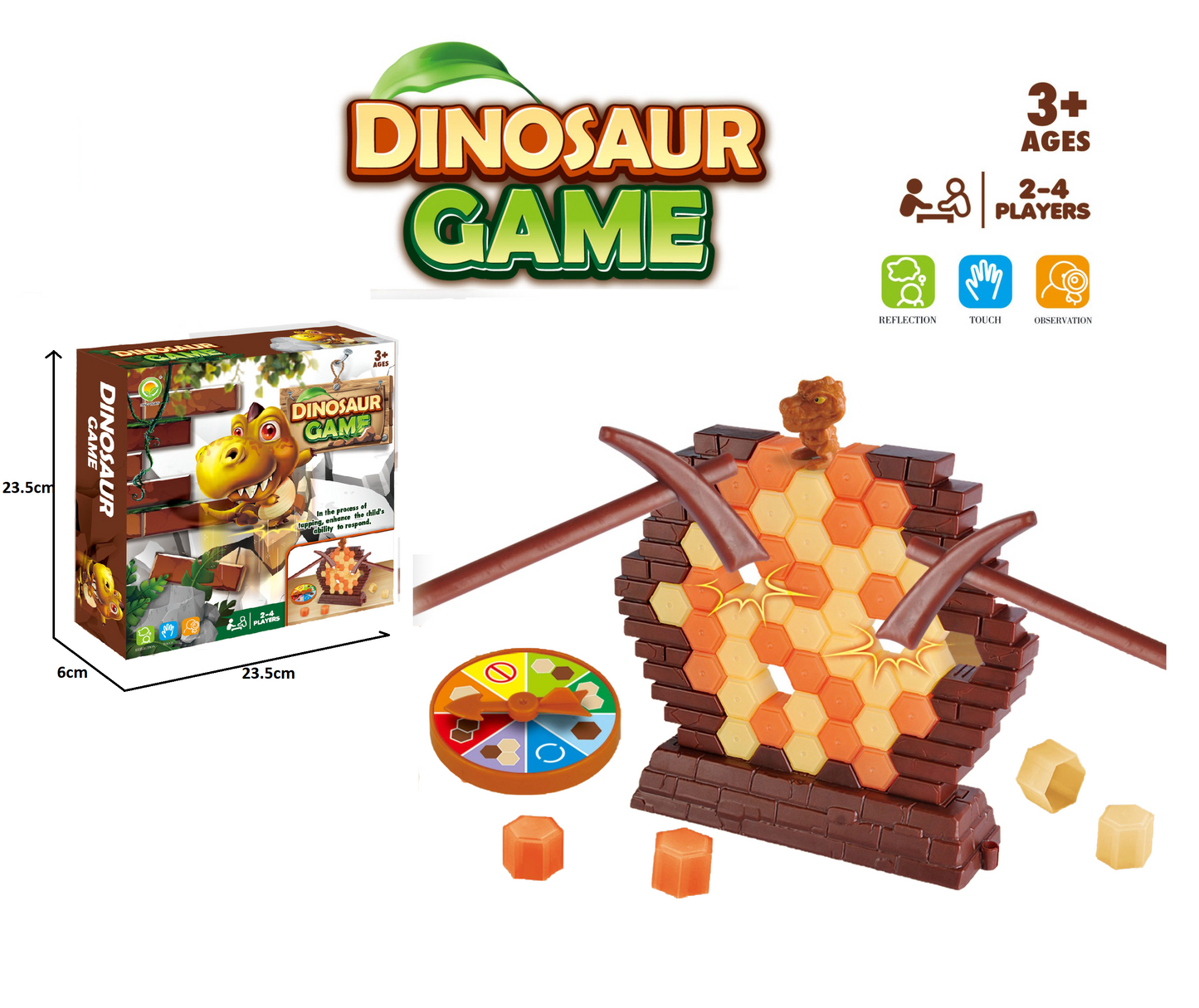 TOYBILLION Dinosaur Wall Breaker Game - Board Game