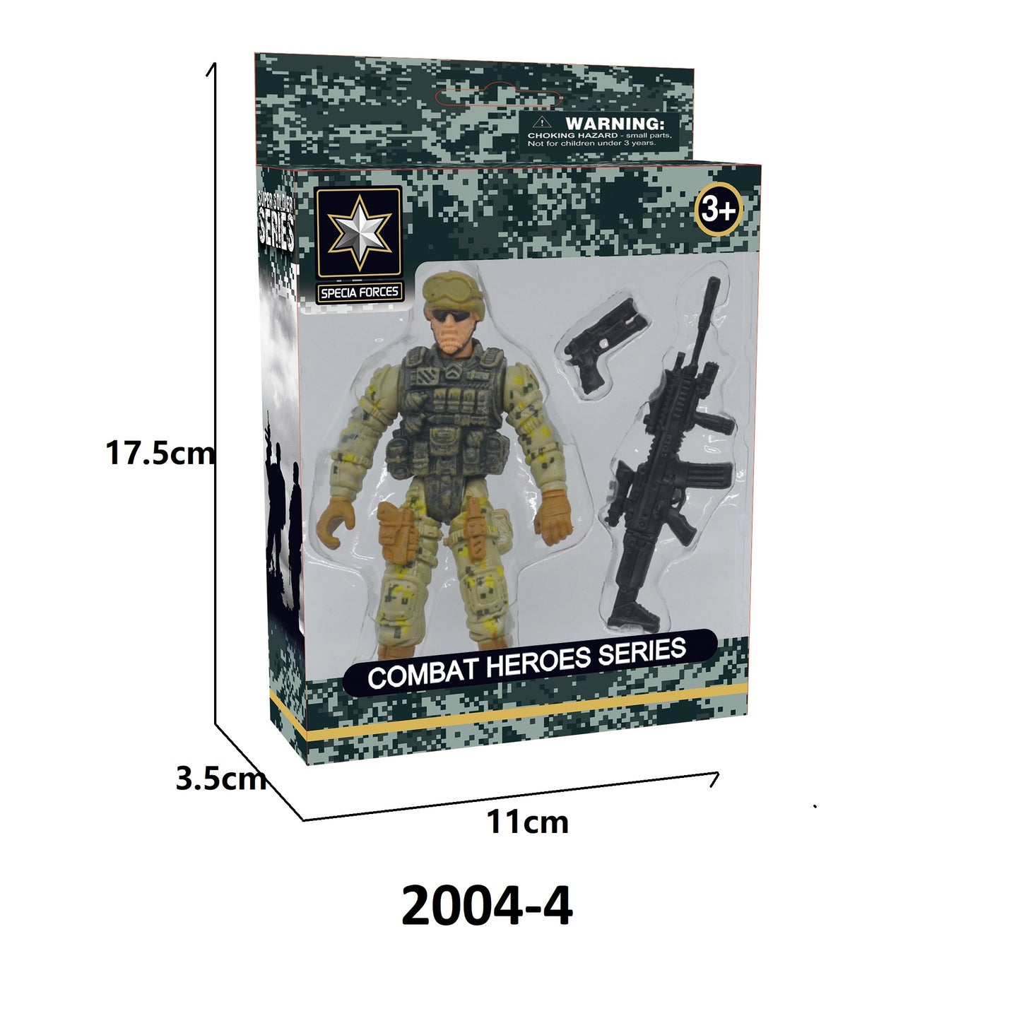 TOYBILLION Military Toy Soldiers Army Men Figures with Weapon Gear Accessories Military Combat Toys