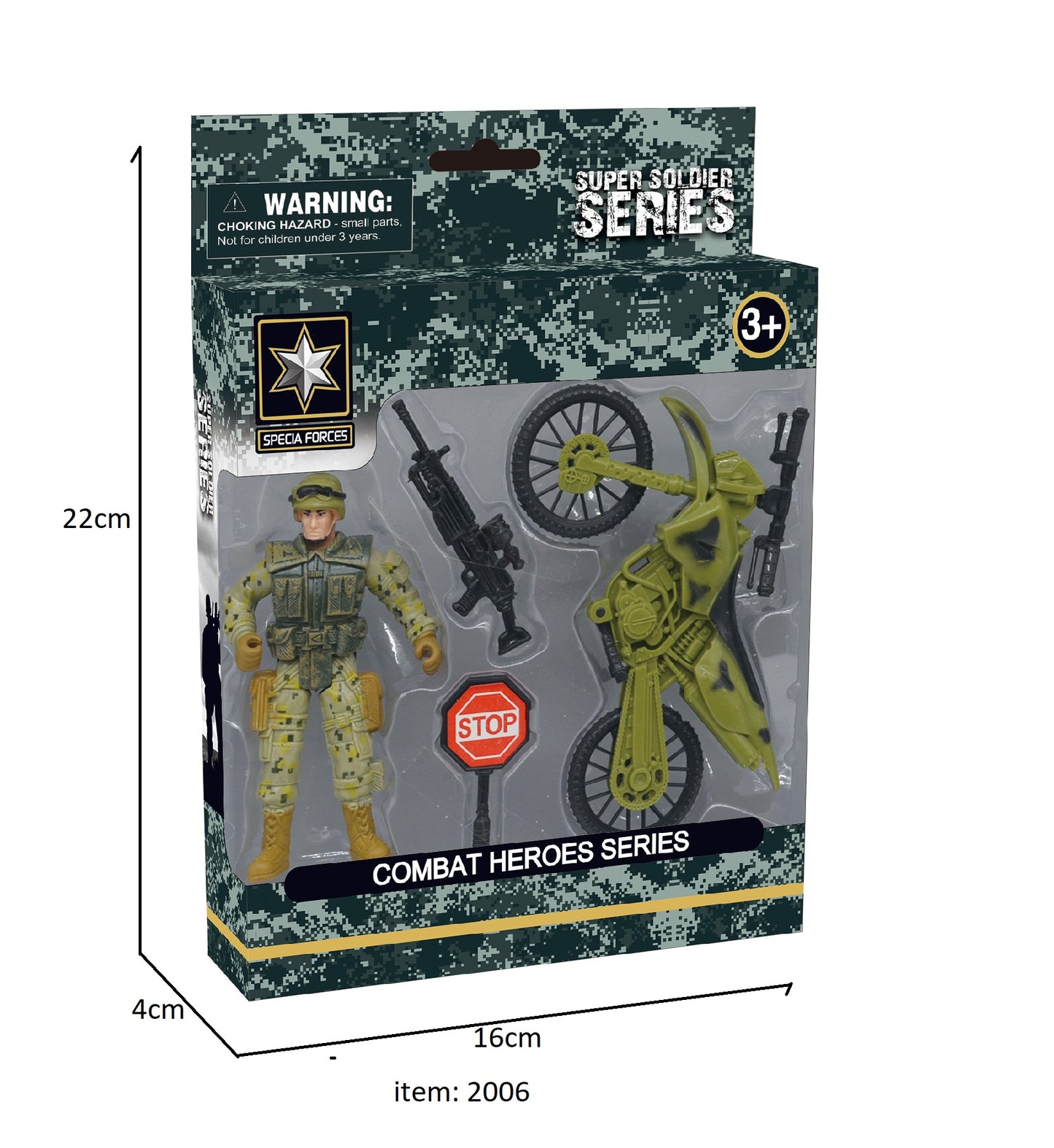 TOYBILLION Military Toy Playset Soldiers Army Men Figures with Weapon Gear Accessories Military Combat Toys