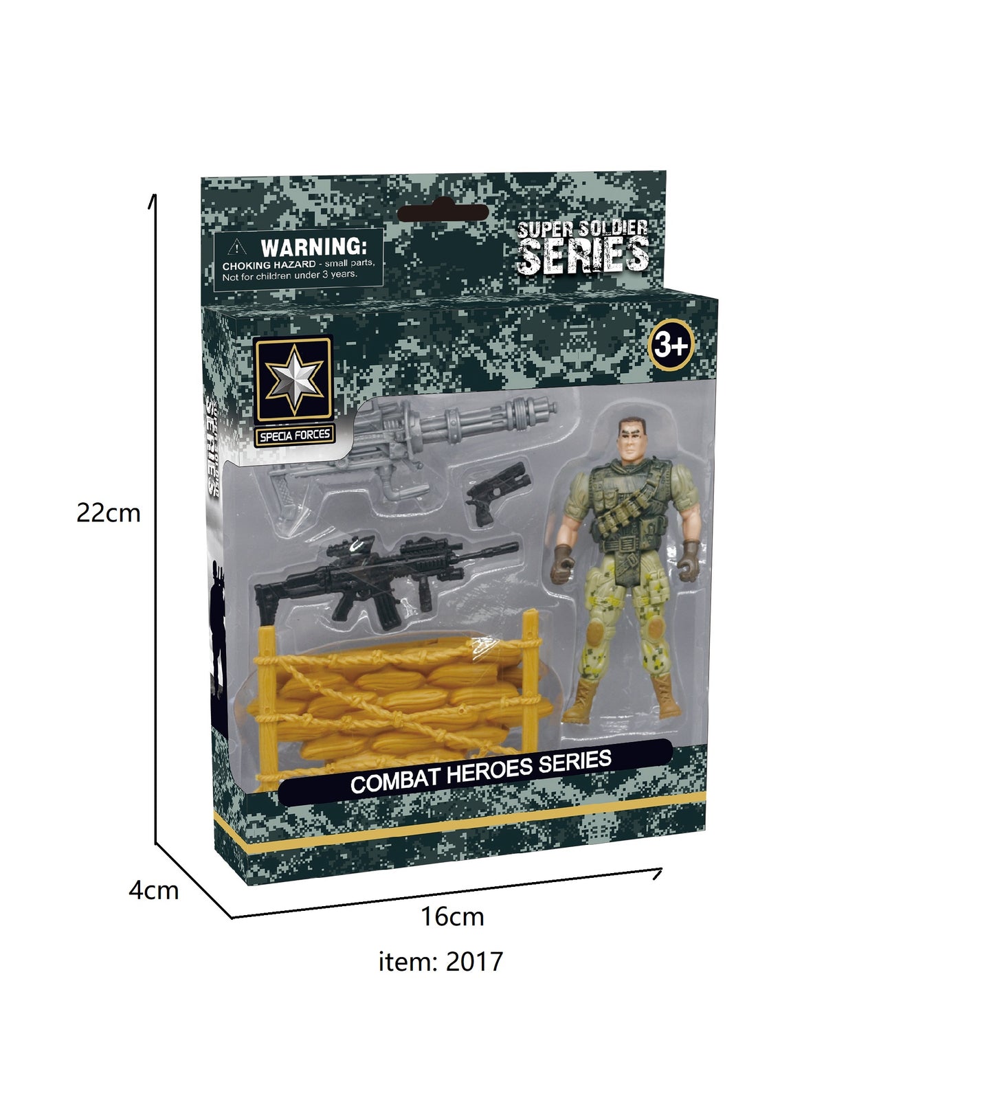 TOYBILLION Military Toy Playset Soldiers Army Men Figures with Weapon Gear Accessories Military Combat Toys