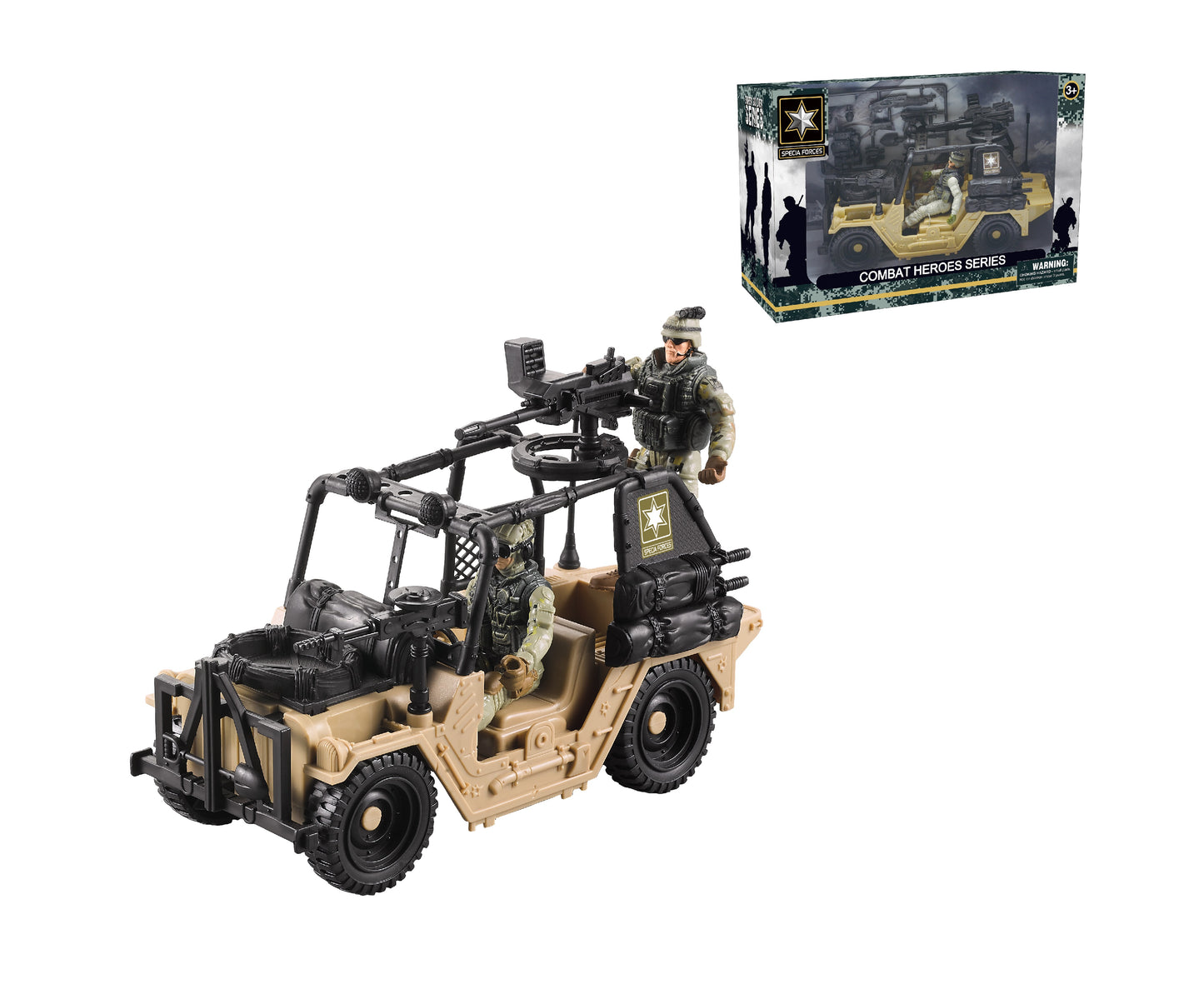 TOYBILLION Military Truck with Soldier Army Man- No.2035