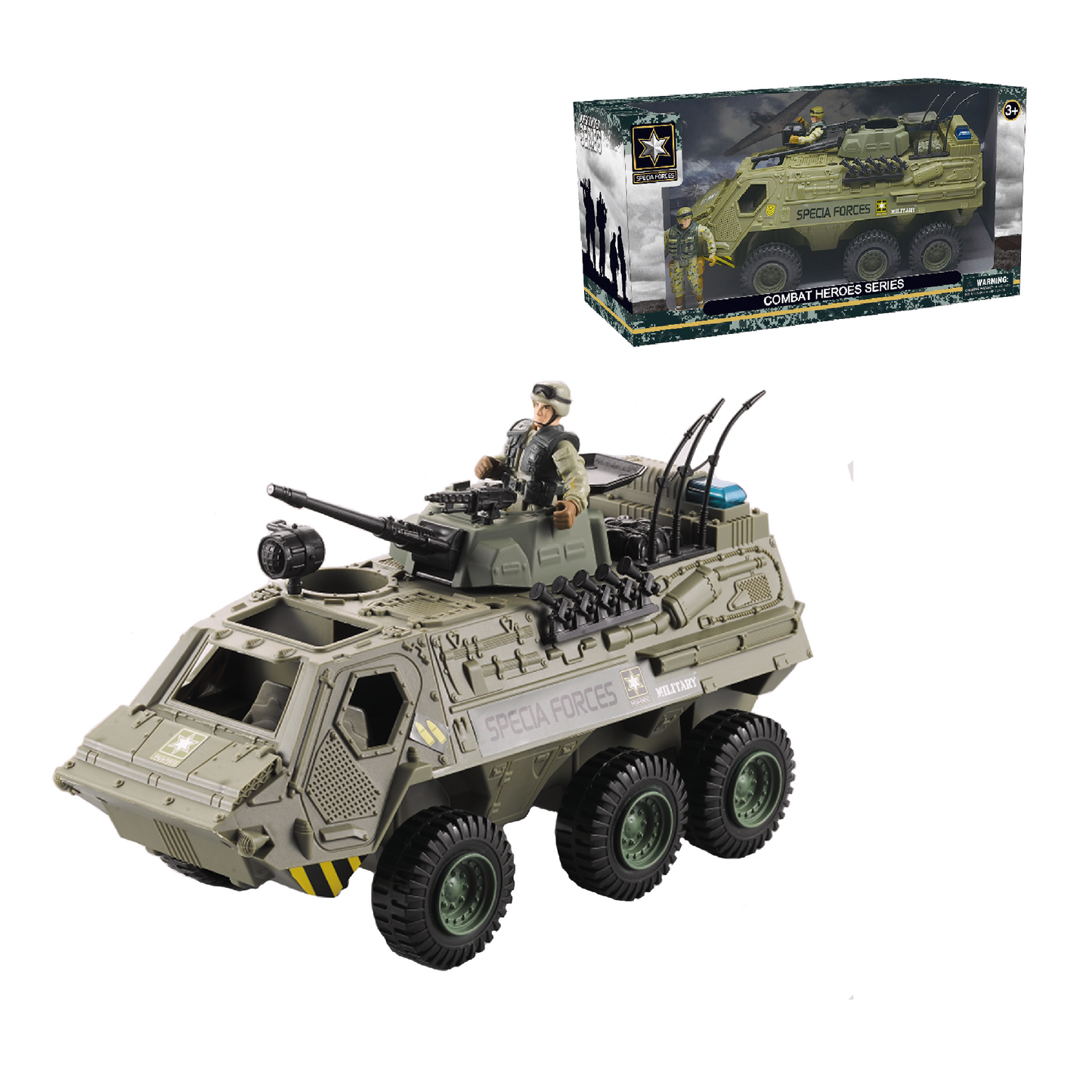 TOYBILLION Military Tank with Soldier Army Man - No.2039