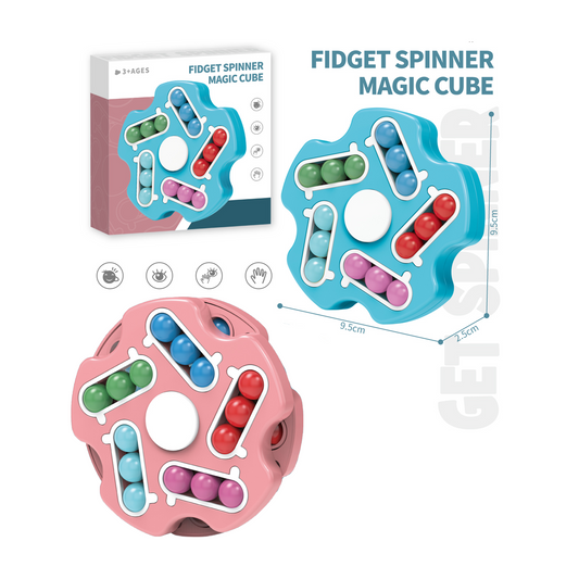 TOYBILLION Finger  Spinner Rotating Magic Bean Cube