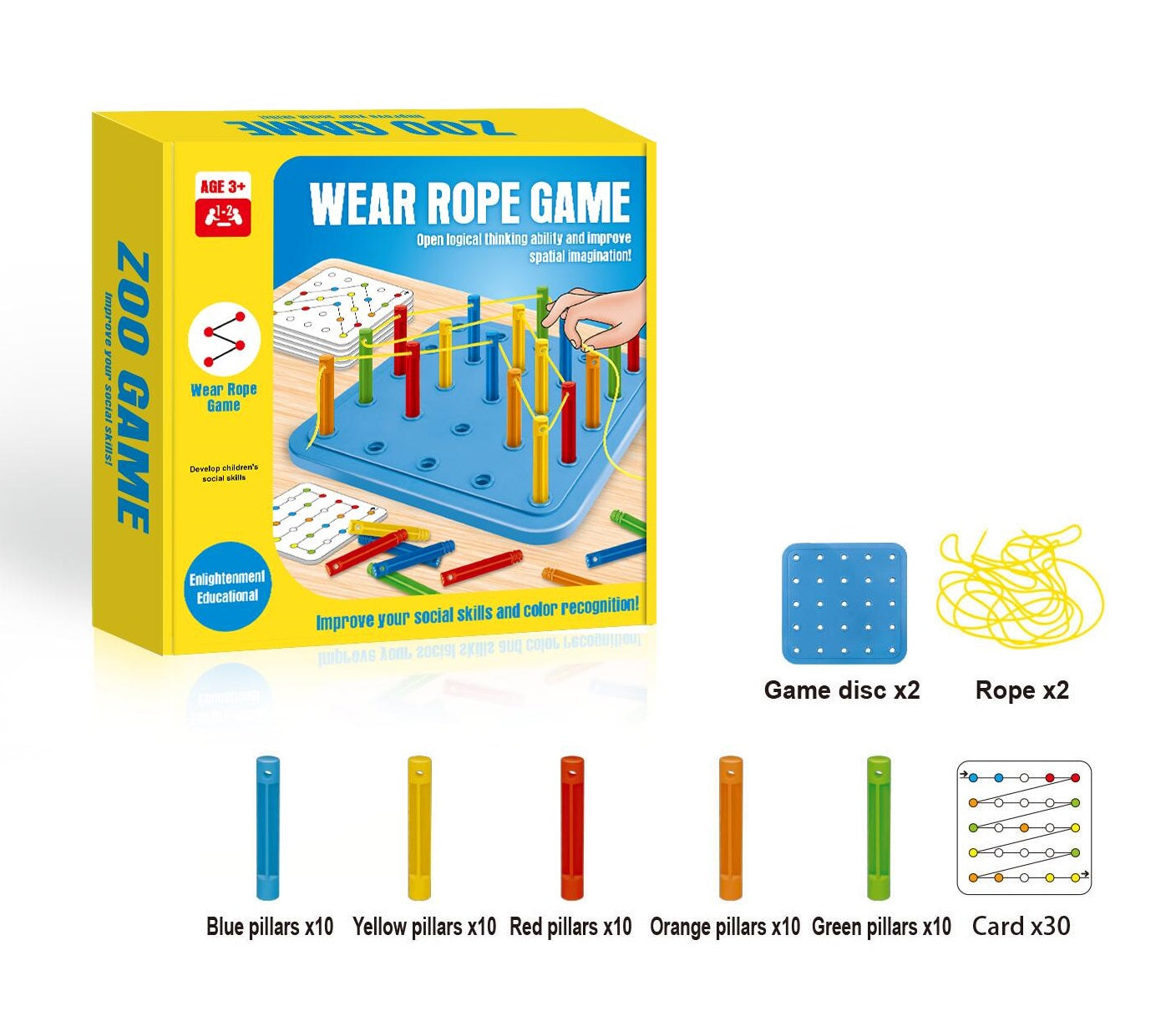 TOYBILLION Wear Rope Game Board Game