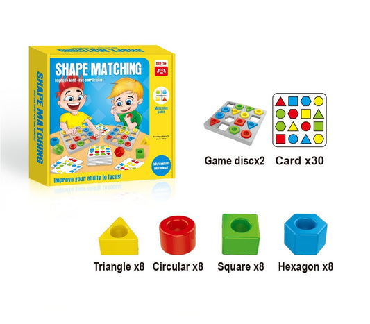 TOYBILLION Shape Matching Educational Board Game