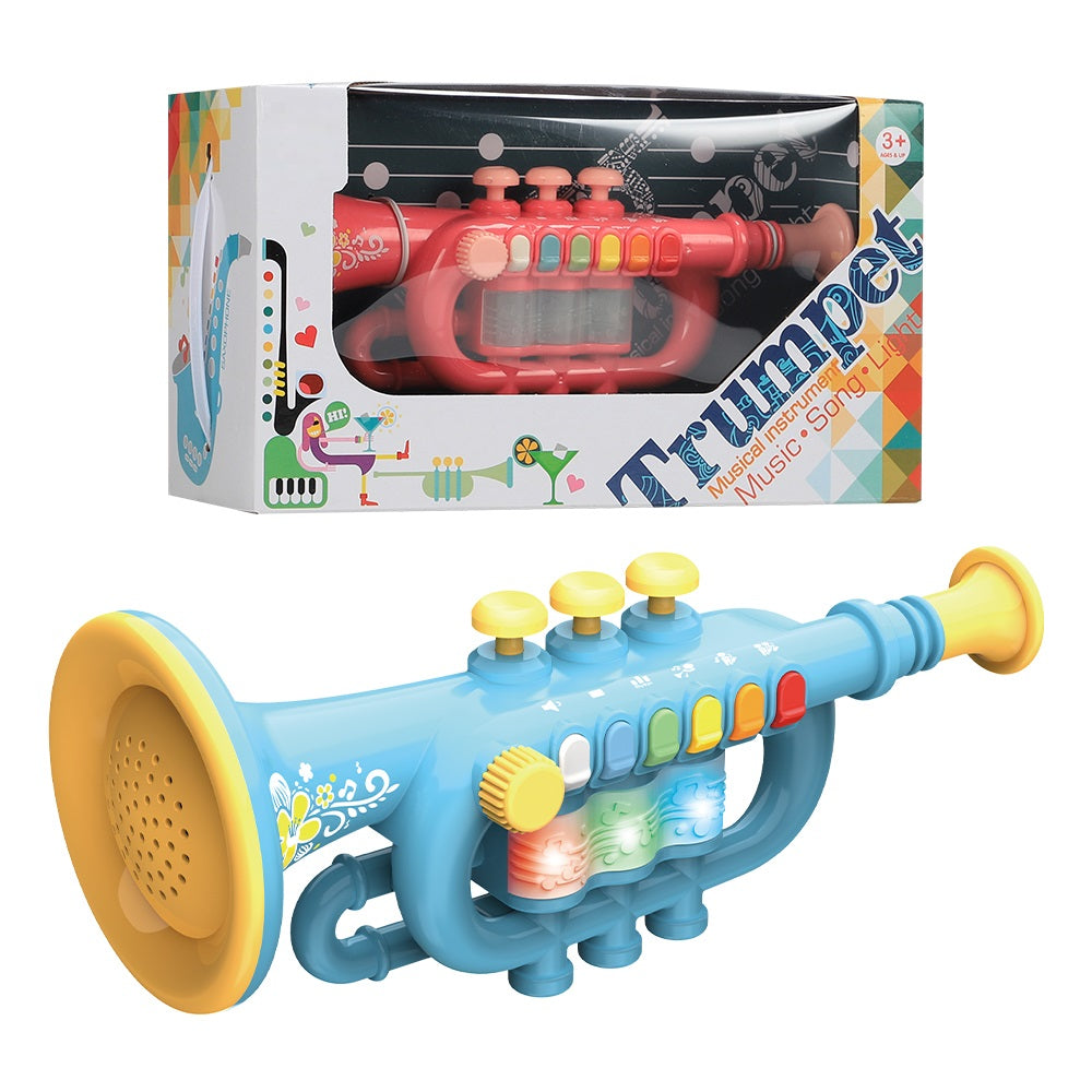 TOYBILLION Saxophone Musical Instrument Toys with Light & Sound Early Education Toy for Boys Girls -GREEN/RED