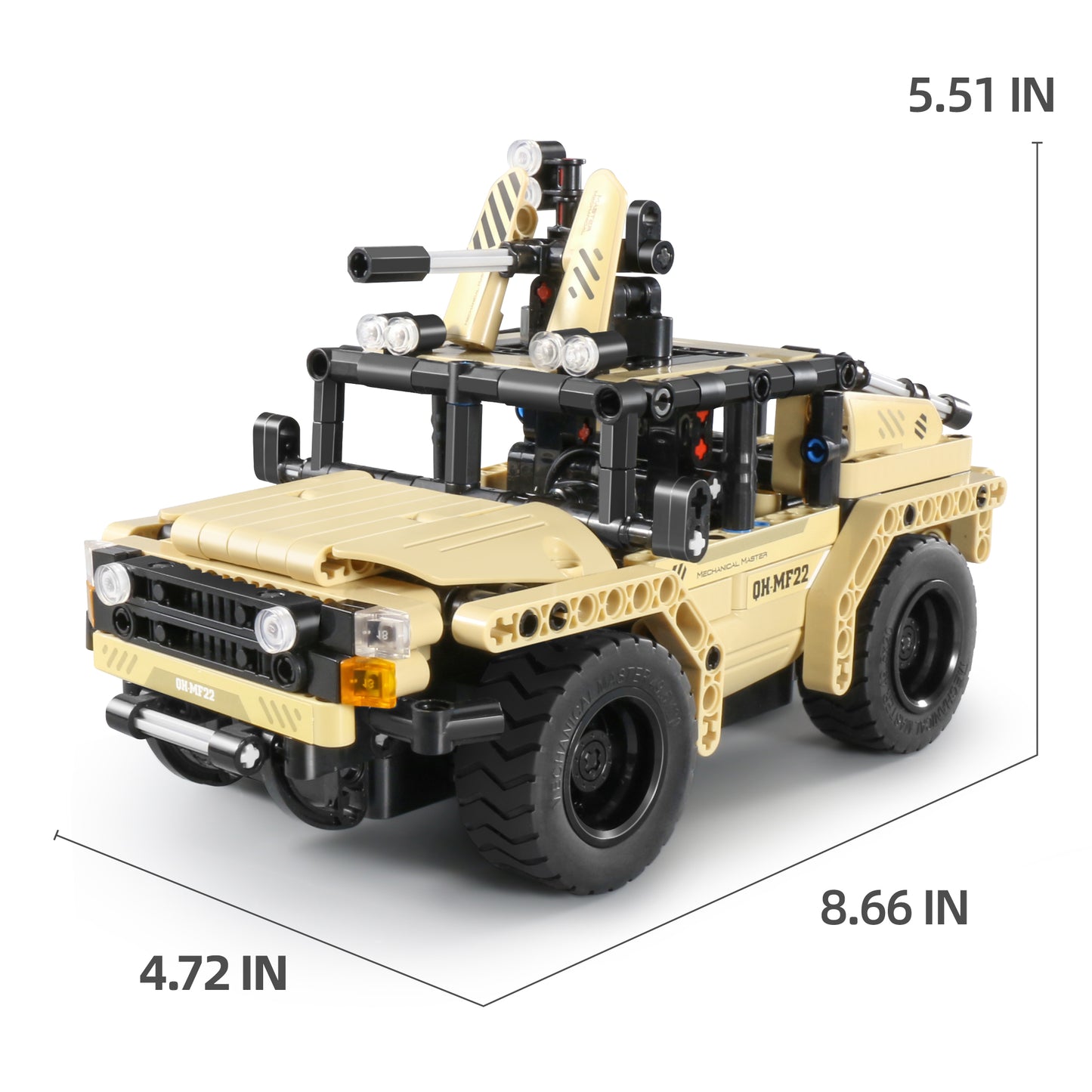 TOYBILLION 2-in-1 Remote Control Armed Off-road Vehicle Building Kits (370PCS) -No.8022