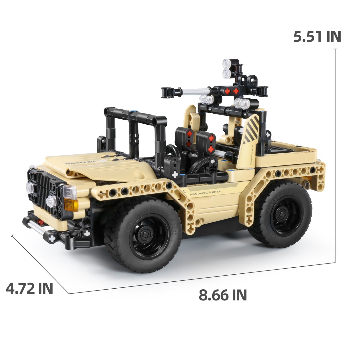 TOYBILLION 2-in-1 Remote Control Armed Off-road Vehicle Building Kits (370PCS) -No.8022