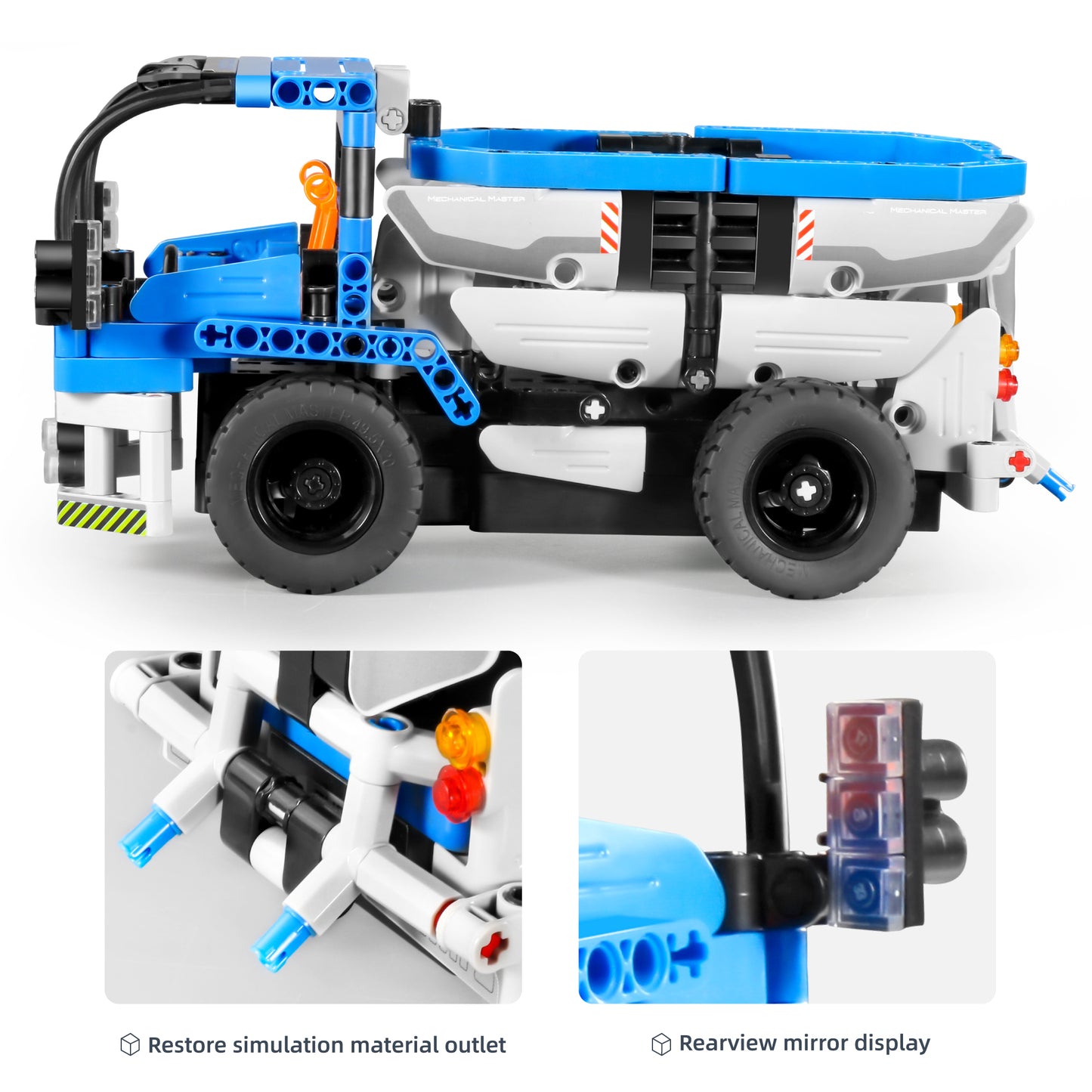 TOYBILLION 2-in-1 Remote Control Engineering Crane Truck Building Kits (394PCS) -No.8023