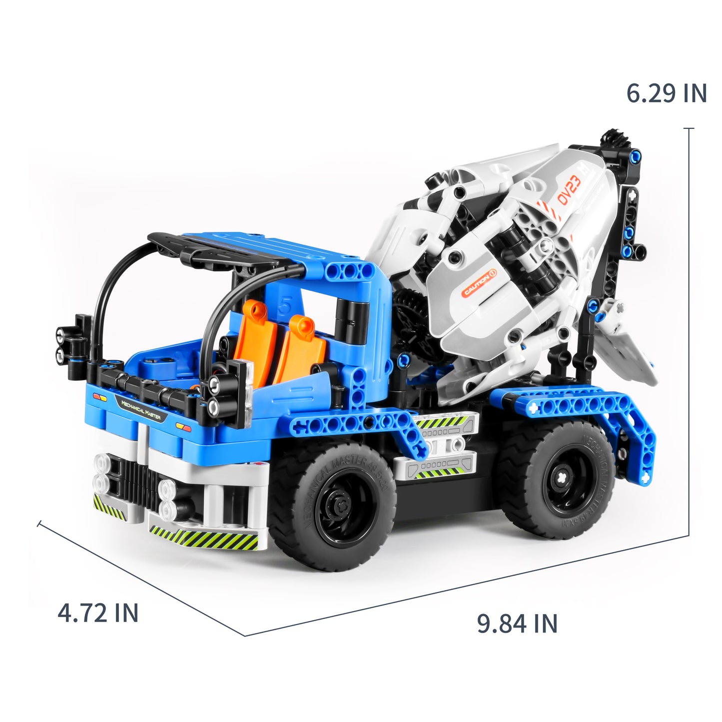 TOYBILLION 2-in-1 Remote Control Engineering Crane Truck Building Kits (394PCS) -No.8023