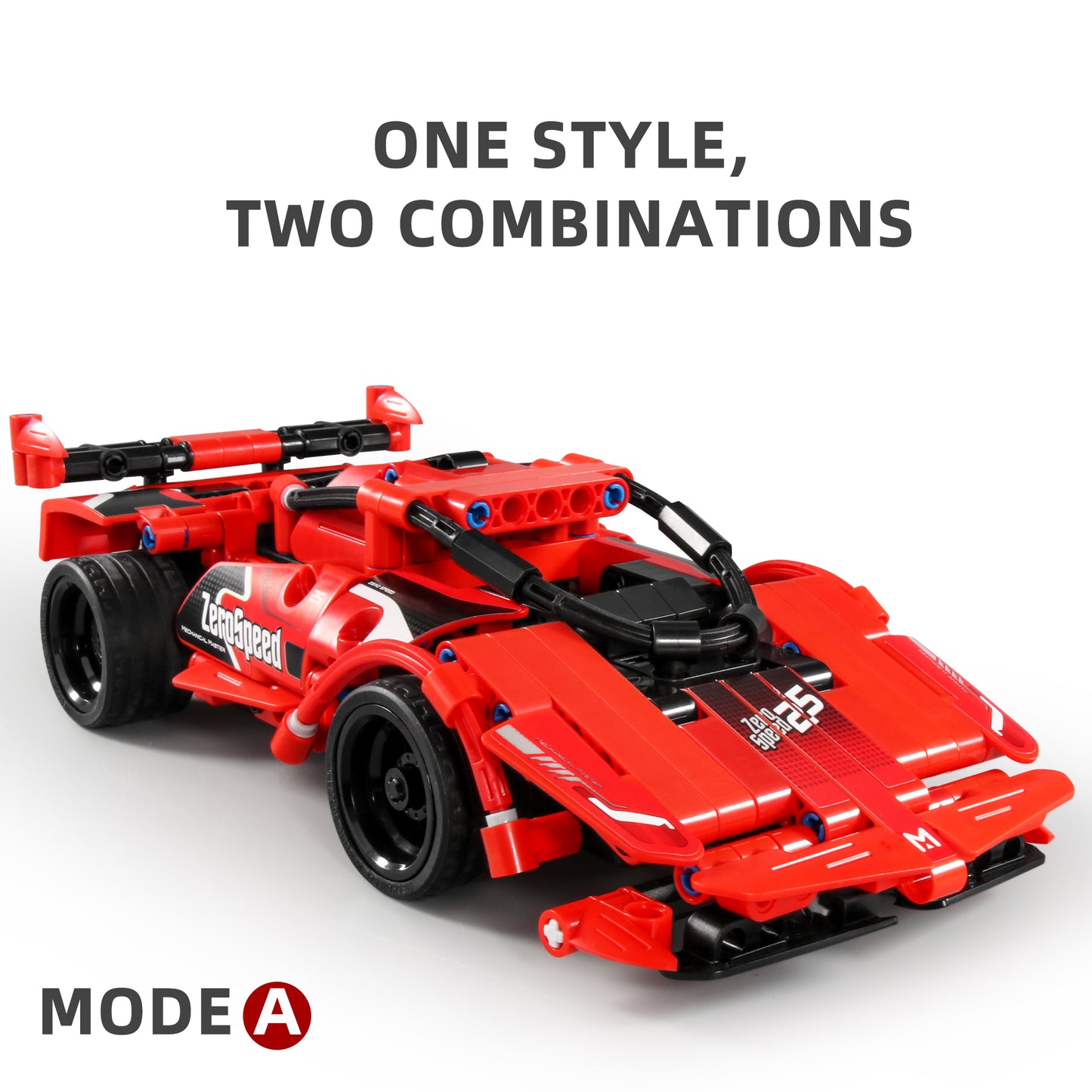 TOYBILLION 2-in-1 Remote Control Supercar Building Kits (341PCS) -No.8025