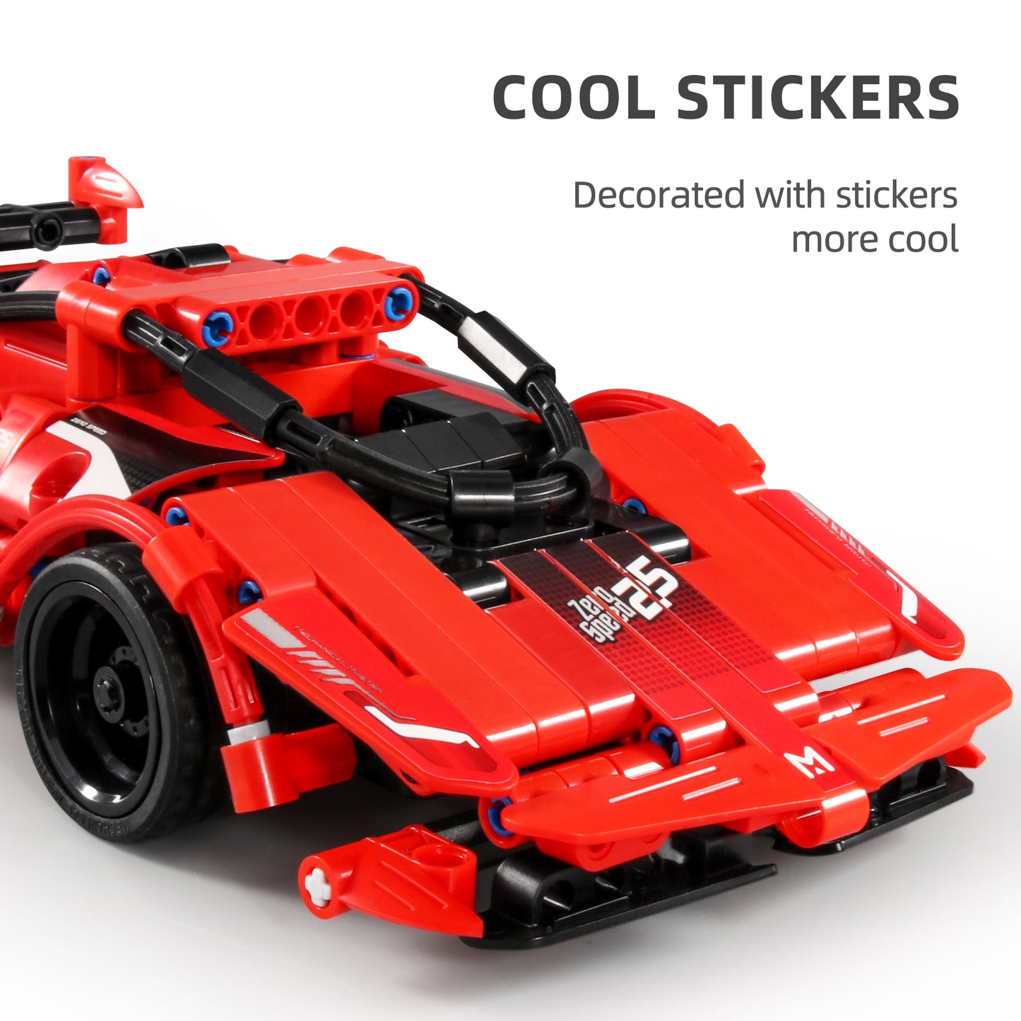 TOYBILLION 2-in-1 Remote Control Supercar Building Kits (341PCS) -No.8025