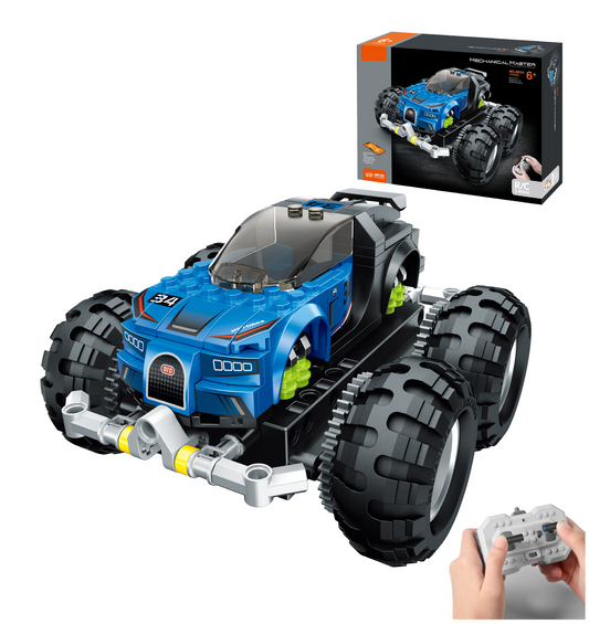 TOYBILLION Coding Remote Control Monster Truck Building Kits (177PCS) -No.8034