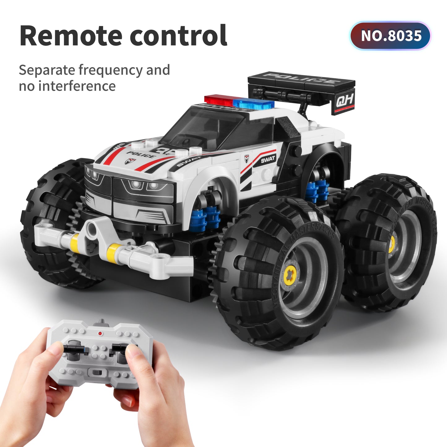 TOYBILLION Coding Remote Control Monster Truck Building Kits (231PCS) -No.8035