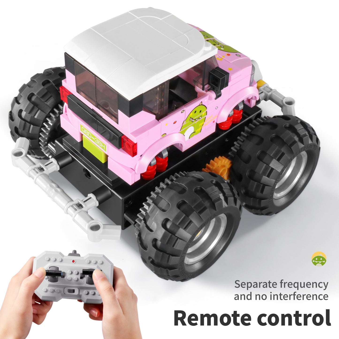 TOYBILLION Coding Remote Control Monster Truck Building Kits (310PCS) -No.8036