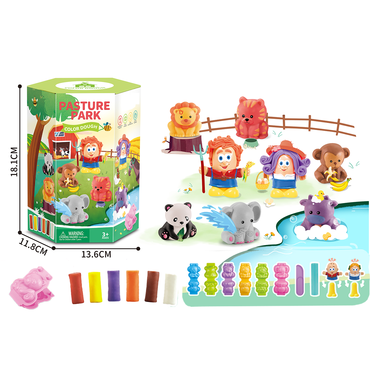 TOYBILLION Pasture Park Color Clay Playset