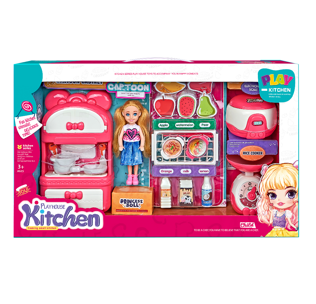 TOYBILLION Doll Kitchen Cooking Toy Play Set