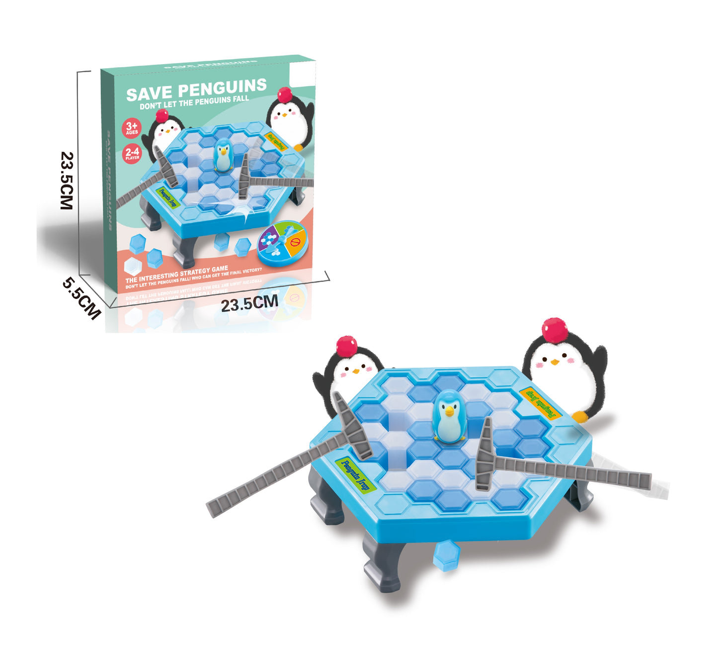 TOYBILLION Save Penguin On Ice Game - Board Game