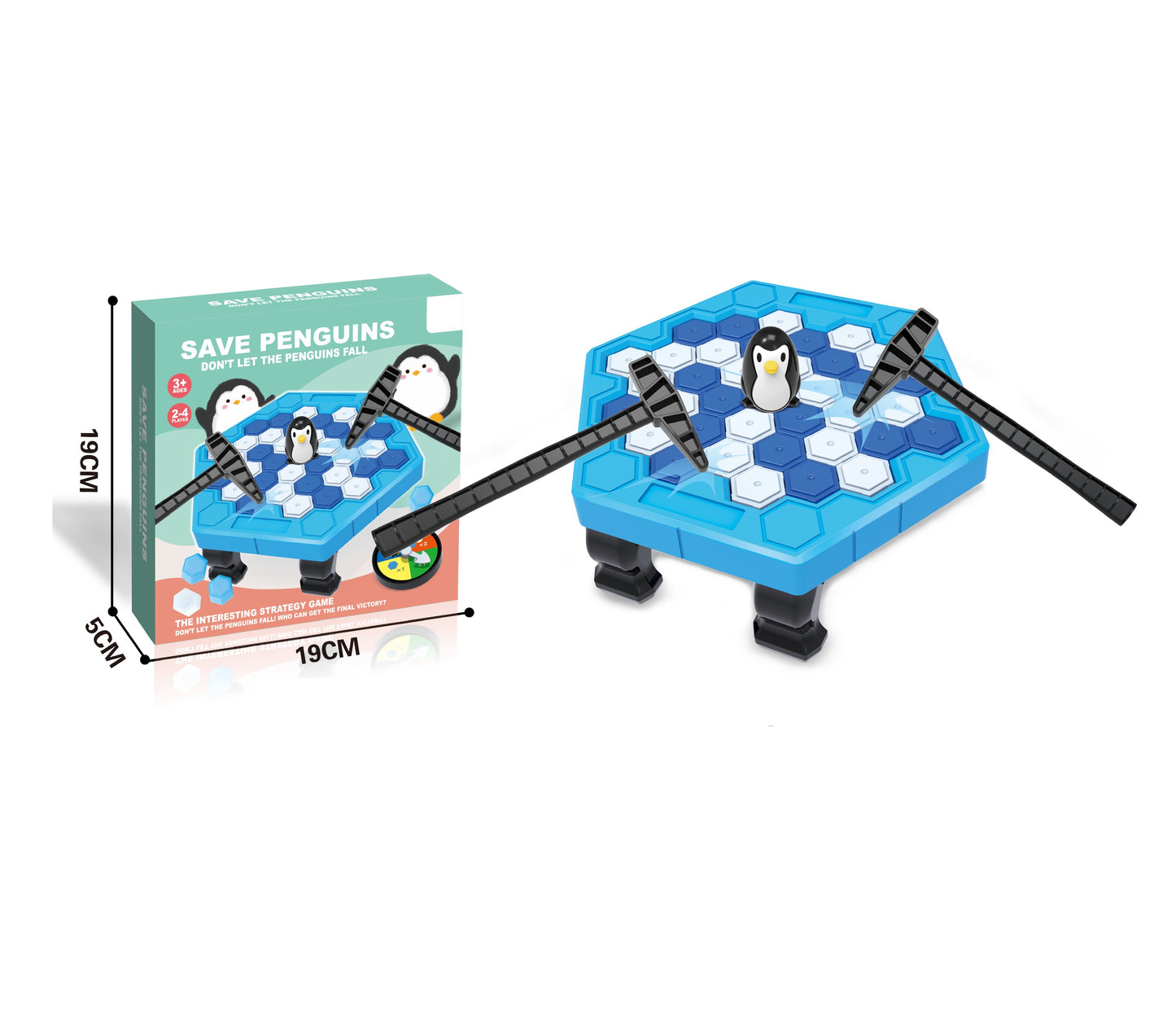 TOYBILLION Save Penguin On Ice Game - Board Game