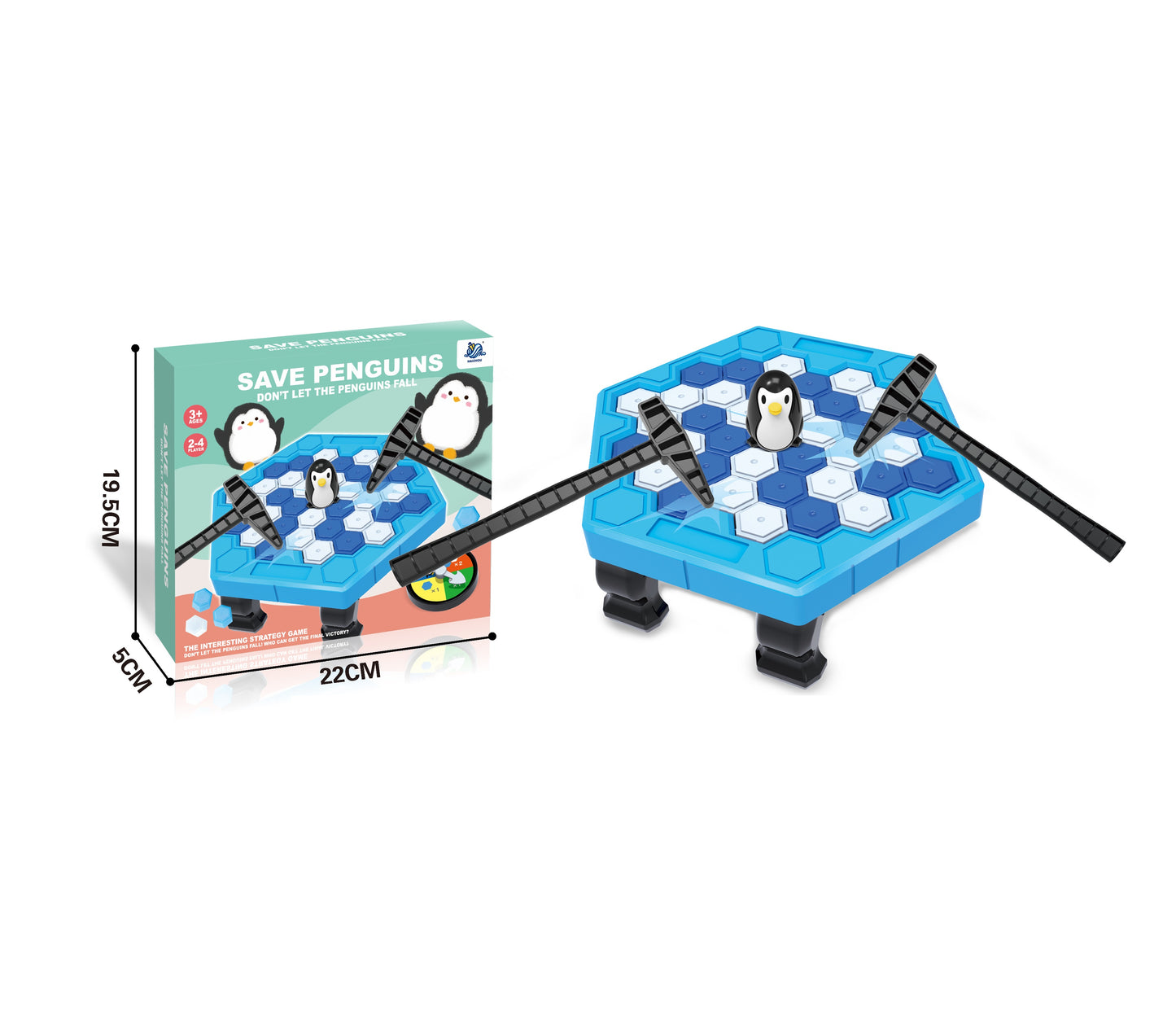 TOYBILLION Save Penguin On Ice Game - Board Game