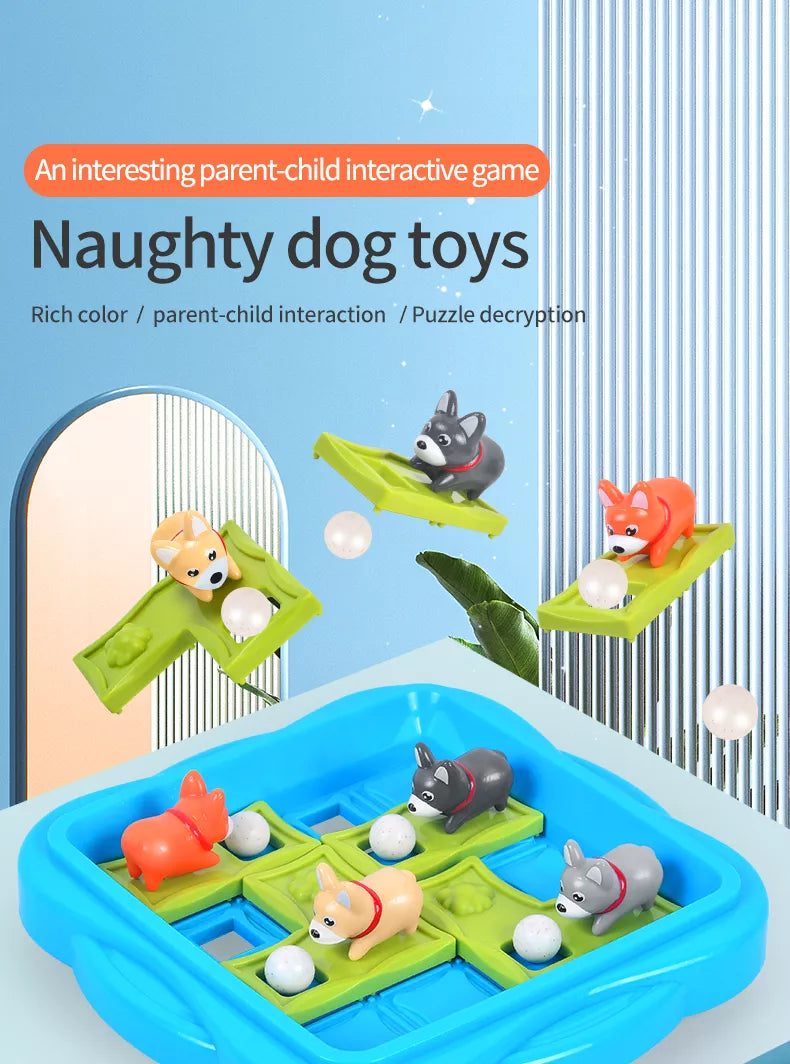 TOBILLION Naughty Puppies Board Game & Logic Game and STEM Toy