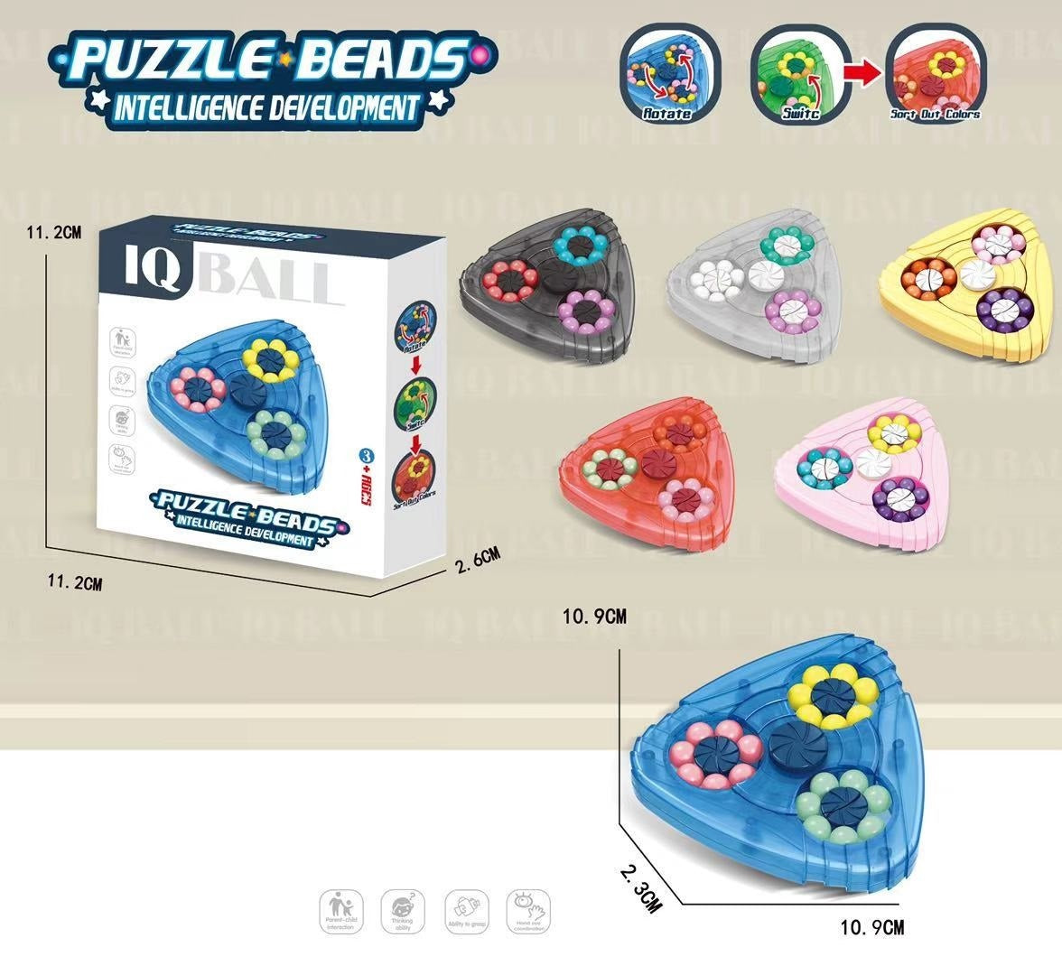 TOYBILLION Triangle Rotating Magic Bean Cube