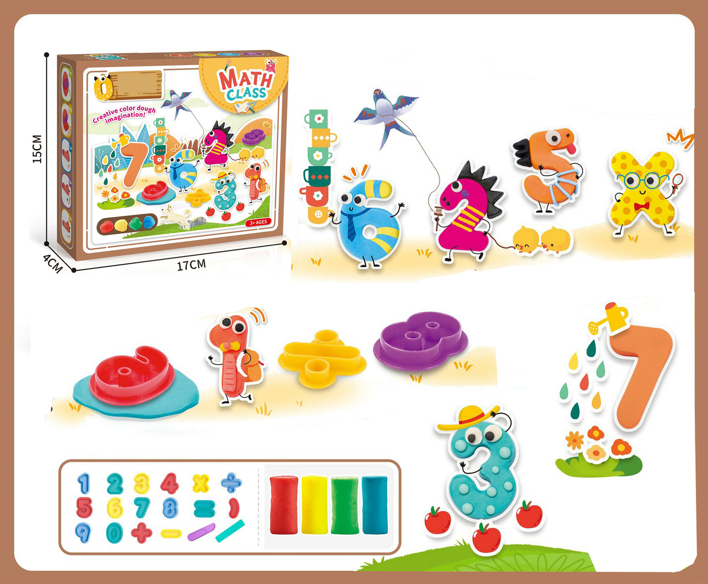 TOYBILLION Math Class  Color Clay Playset