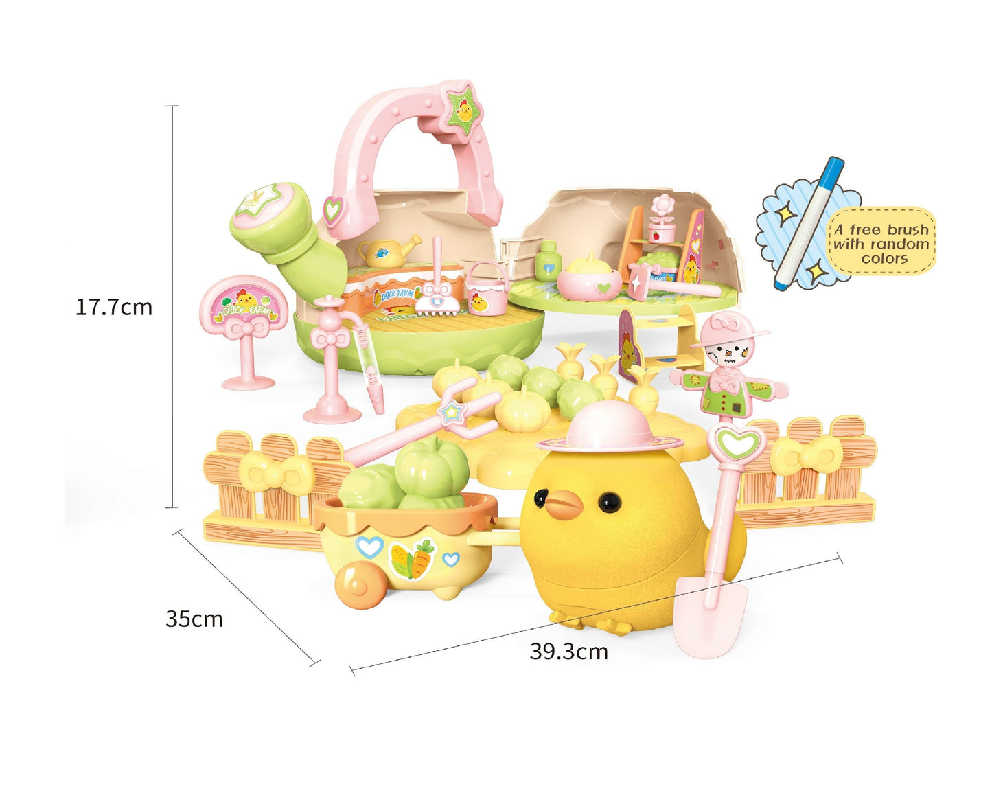 TOYBILLION Chick Kitchen Garden Playset Kit for Kids Pretend Play