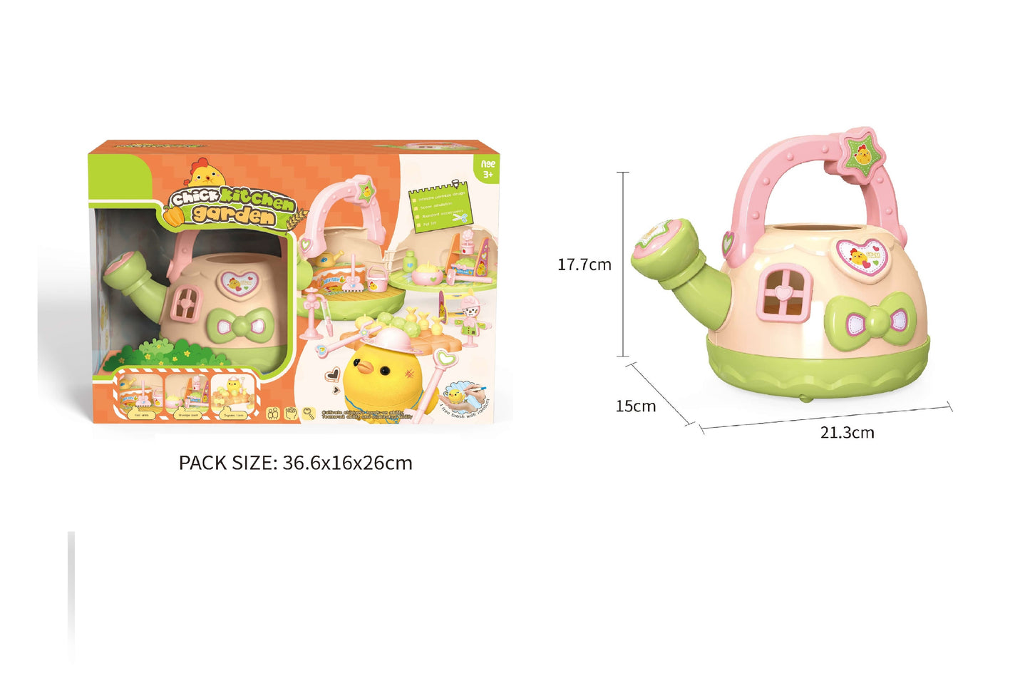 TOYBILLION Chick Kitchen Garden Playset Kit for Kids Pretend Play