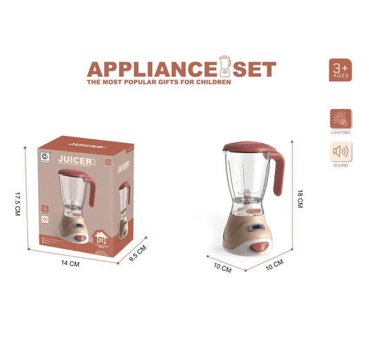 【Kids Kitchen Appliances】Kid Electric Blender Toy Fruit Juicer Toy for Kids Pretend Kitchen Toy