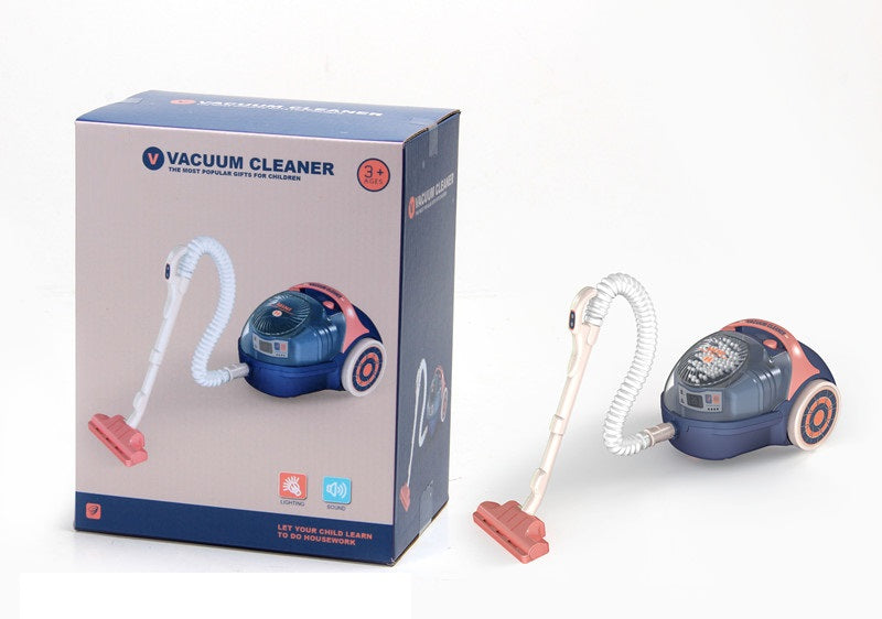 【Kids Household Appliances】Vacuum Cleaner Housekeeping Pretend Role Play Toy Handheld Vacuum Toy Home Cleaning Products for Boys and Girls--Need 3*AA batteries(not included)